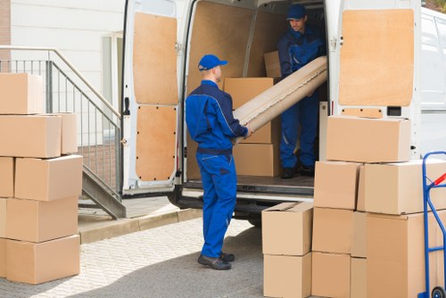 Removal van ready for a home move in Sutton