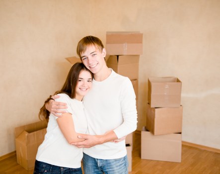 Local Sutton moving team handling furniture and boxes