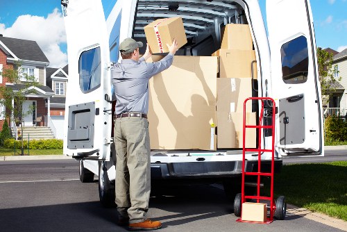 Flexible man with van Sutton service for transport and deliveries