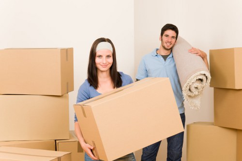 Professional furniture pick-up process in a Sutton home